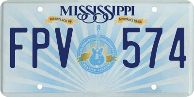 MS license plate FPV574