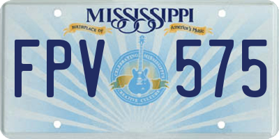 MS license plate FPV575