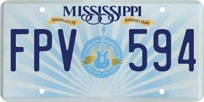 MS license plate FPV594