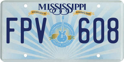 MS license plate FPV608