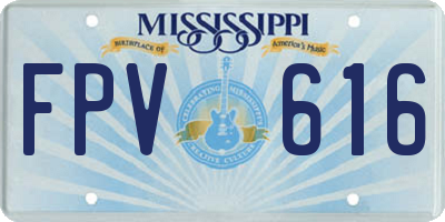 MS license plate FPV616