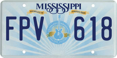 MS license plate FPV618
