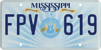 MS license plate FPV619