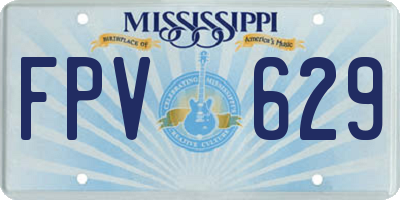 MS license plate FPV629