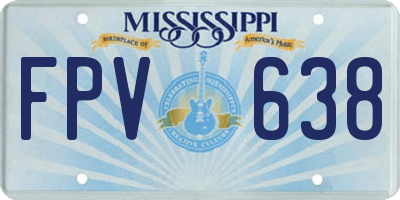 MS license plate FPV638
