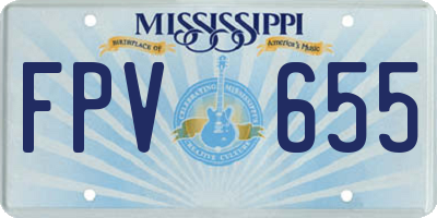 MS license plate FPV655