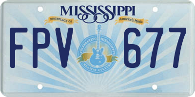 MS license plate FPV677