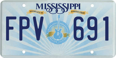 MS license plate FPV691