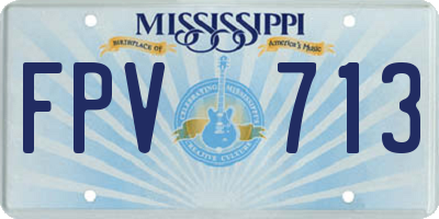 MS license plate FPV713