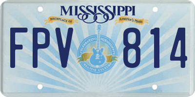 MS license plate FPV814