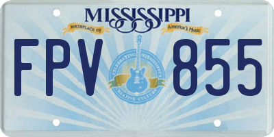 MS license plate FPV855