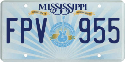 MS license plate FPV955