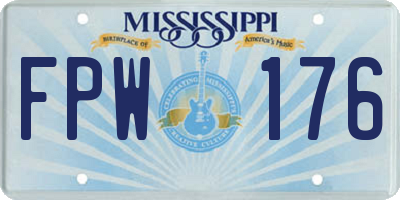 MS license plate FPW176