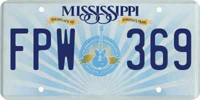 MS license plate FPW369