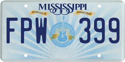 MS license plate FPW399