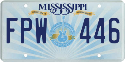 MS license plate FPW446