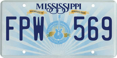 MS license plate FPW569