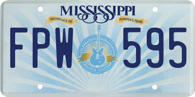 MS license plate FPW595