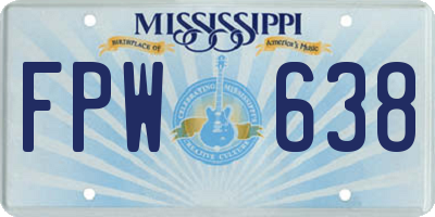 MS license plate FPW638
