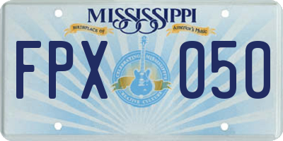 MS license plate FPX050