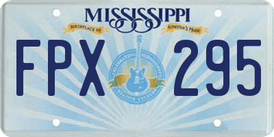 MS license plate FPX295