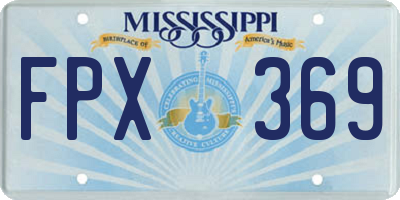 MS license plate FPX369