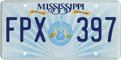 MS license plate FPX397