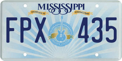 MS license plate FPX435
