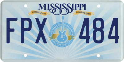 MS license plate FPX484