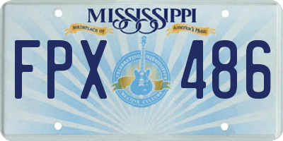 MS license plate FPX486