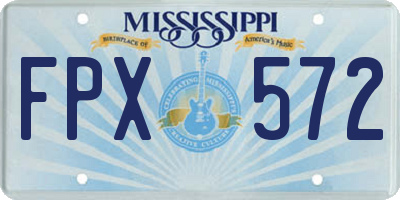 MS license plate FPX572
