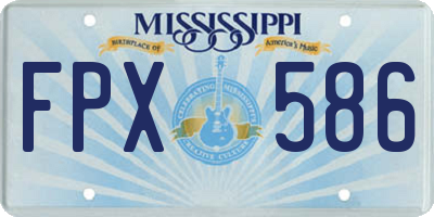 MS license plate FPX586