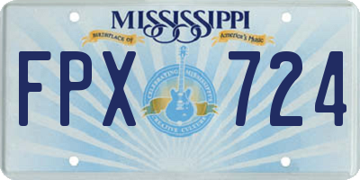 MS license plate FPX724
