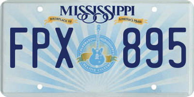 MS license plate FPX895