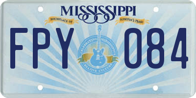 MS license plate FPY084