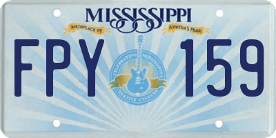 MS license plate FPY159