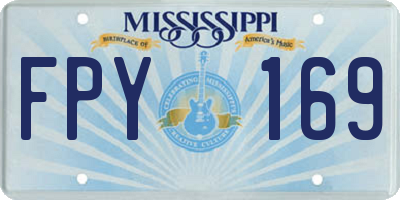 MS license plate FPY169