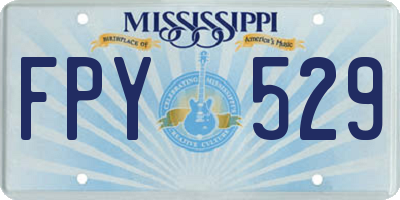 MS license plate FPY529
