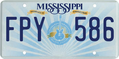 MS license plate FPY586