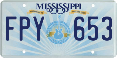 MS license plate FPY653