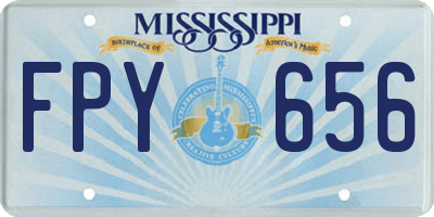 MS license plate FPY656