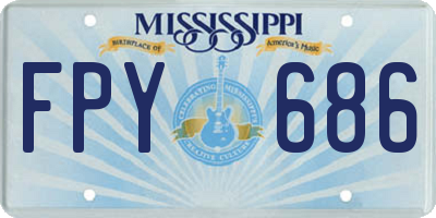 MS license plate FPY686