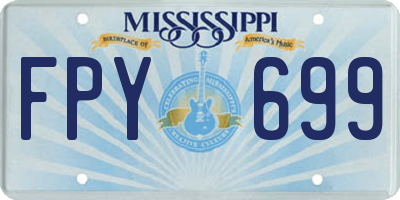 MS license plate FPY699