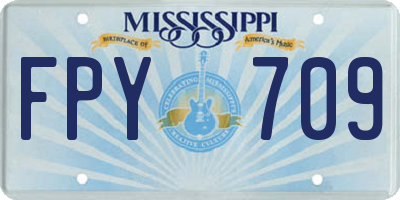 MS license plate FPY709