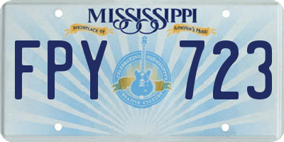 MS license plate FPY723