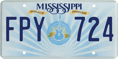 MS license plate FPY724