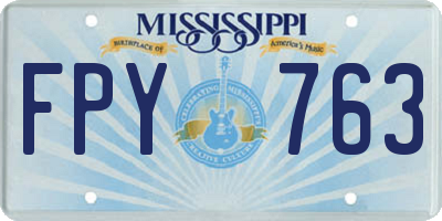 MS license plate FPY763