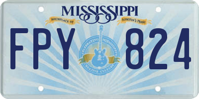 MS license plate FPY824