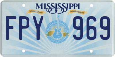 MS license plate FPY969