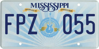 MS license plate FPZ055